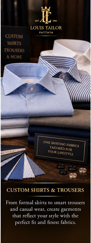 Custom Shirts and Trousers Pattaya